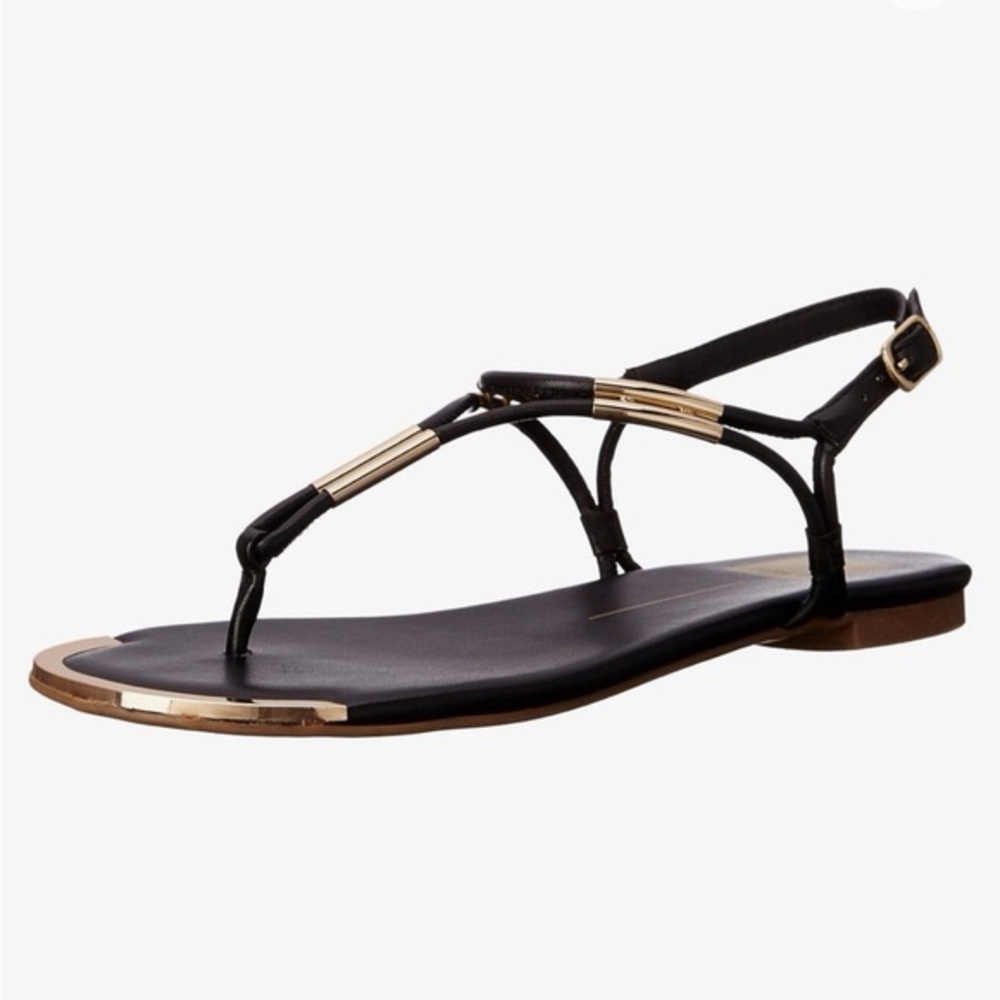 BRAND NEW Dolce Vita Marly Flat Sandals in BLACK, Women’s SIZE 9 - Picture 2 of 10